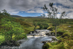 1822 Schottland, River Vagastie im Norden, Wasserfall