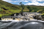 1834 Schottland, River Vagastie im Norden, Wasserfall