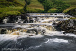 1838 Schottland, River Vagastie im Norden, Wasserfall