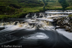 1848 Schottland, River Vagastie im Norden, Wasserfall